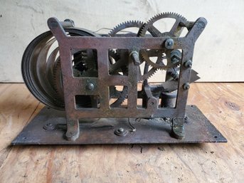 Antique Vintage Brass Clock Movement