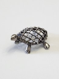 Adorable Vintage Sterling Silver Turtle Pin/Brooch