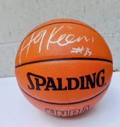 Autographed Houston Rockets Hakeem Olajuwon Authentic Fanatics Spalding Official Game Basketball In Case