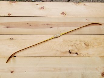 Vintage Stemmler Archery Yellow Recurve Bow