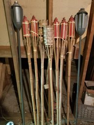 Lot Of Assorted Tiki Torches