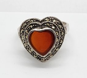 Vintage Sterling Silver Heart Ring