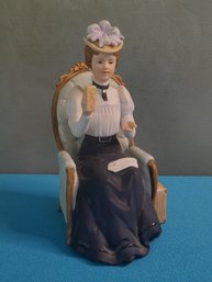 1982 Presidents Club Albee Award Victorian Women In White Button Up And Skirt Figure #3