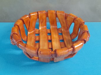 Tadinate Latticed Pottery Bowl Made In Italy