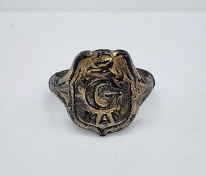 Antique G Man Kids Toy Ring