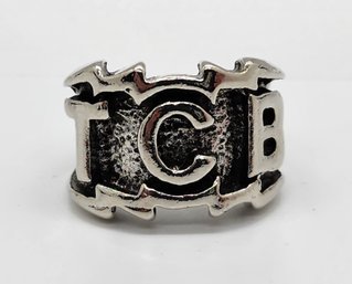 TCB Ring In Silvertone