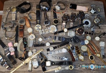 Massive Lot Of 60 Vintage Watches