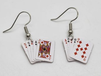 Cool Novelty Playing Card Earrings