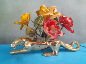 Floral Panther Decorative Lamp