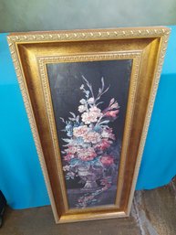 Rectangular Framed Floral Vase Print