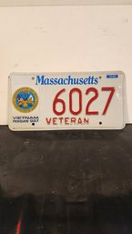 Retired Veterans Massachusetts License Plate