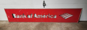 Large Vintage Bank Of America Sign