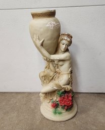 Vintage Figural Plaster Plant Holder