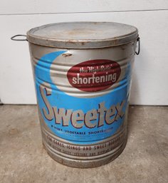 Vintage Sweetex Shortening 100 Pound Can