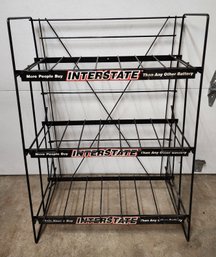 Vintage Interstate Battery Display Shelf