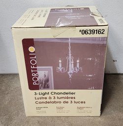 New In Box 3-light Chandelier