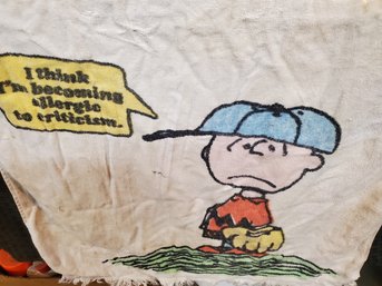 Vintage Charlie Brown & Snoopy Towel ~ 40 X 24 ~ Steven's Fabrics