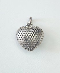 Vintage Sterling Silver Heart Pendant