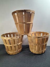 Apple Basket Lot Of 3