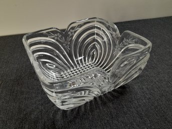 Floral Crystal Glass Bowl