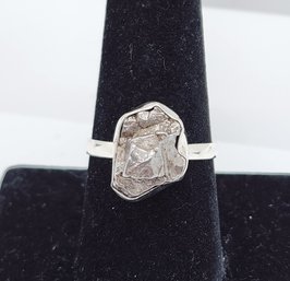 Marvelous Meteorite Ring In Sterling Silver