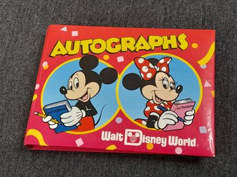 Walt Disney World Autographs Book With Character Signatures