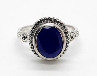 Lapis Ring In Sterling Silver