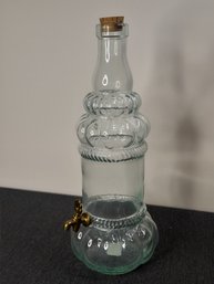 Vintage Glass Thistle Decanter