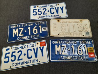 License Plate Lot Of 5