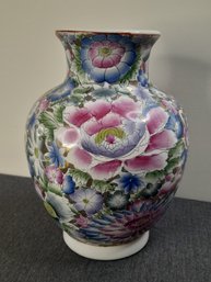 Large Floral Decorative Vase