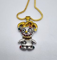 Cool Novelty Clown Pendant Necklace