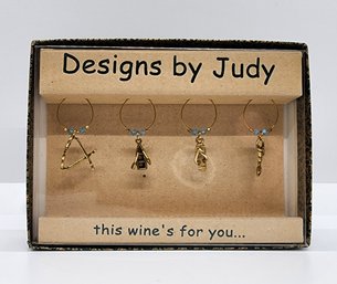 Designs By Judy Nautical Beach Wine Charms