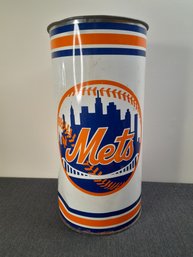 Mets Tin Waste Basket/barrel