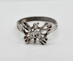 Vintage Sterling Silver Butterfly Ring