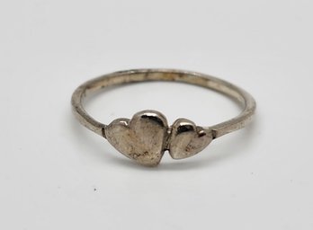 Vintage Sterling Silver Heart Ring