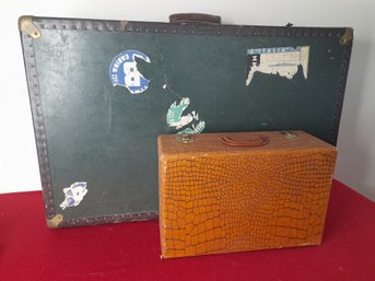 Vintage Hard Side Travel Suitcases