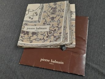 Pierre Balmain Brown Scarf