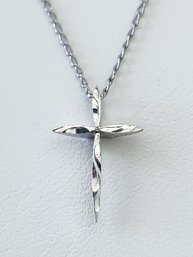 Beautiful Marvel Sterling Silver Cross Necklace