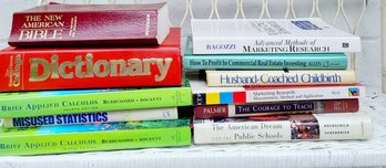 Large Lot Of Reference Books, Dictionary To Child Birth