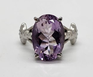 Rose De France Amethyst Ring In Stainless