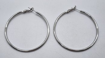 Sterling Silver Post Hoop Earrings