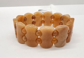 Red Aventurine Section Stretch Bracelet