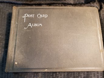 Great Antique Post Card Album With Many Post Cards