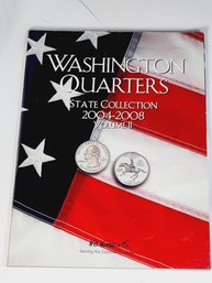 Washington Quarters State Collection Book 2004 -2008 Volume 2 - W/ 50 Coins $12.50 Face