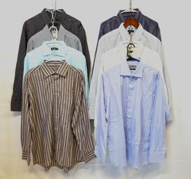 Men's Button Down Dress Shirts: Canali, Lacoste, Ralph Lauren And More Sizes L/XL 1XL