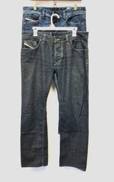 Men's Vintage DIESEL  Button Fly LARKEE And VIKER  Denim Jeans Sizes 31/34