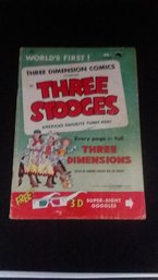 Three Dimension Comics Starring The Three Stooges 1953 Issue #2  Glasses Included