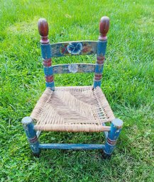 Adorable Vintage/antique  'Arts And Craft' Period Dolls Chair