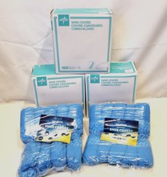 NEW Five Boxes Of Medline And Squish Shoe Covers Size Large 100 Count Per Box