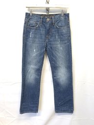 Women's American Eagle Distressed Original Straight Leg Jeans Size 28 X 30